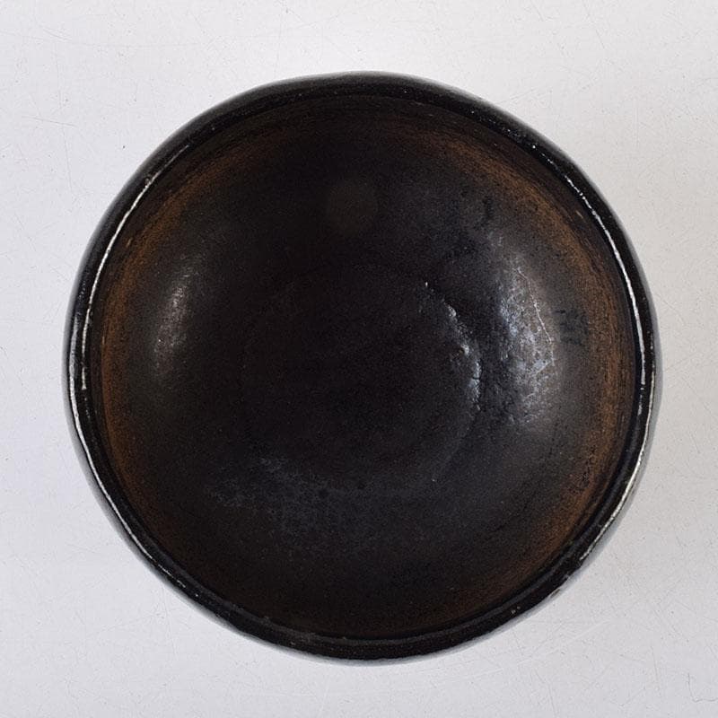 茶道具　楽吉左衛門　黒楽茶碗　共箱　M　R9210