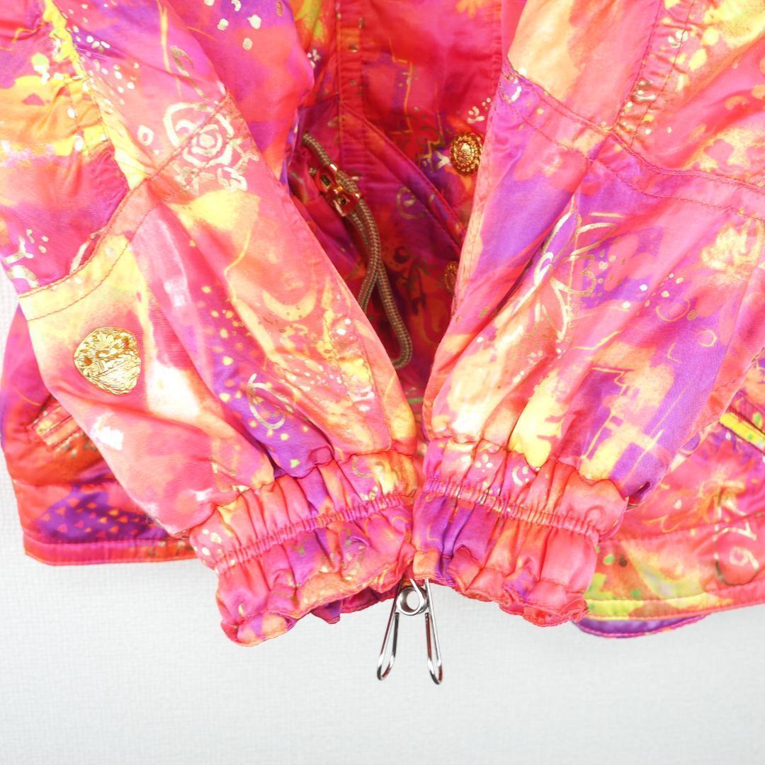 G5388*ellesse エレッセ☆総柄☆中綿☆ジャケット☆スノボウェア☆S