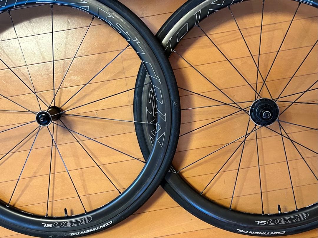 イーストEC90カーボン38mmホイールセット　クリンチャー　1475g