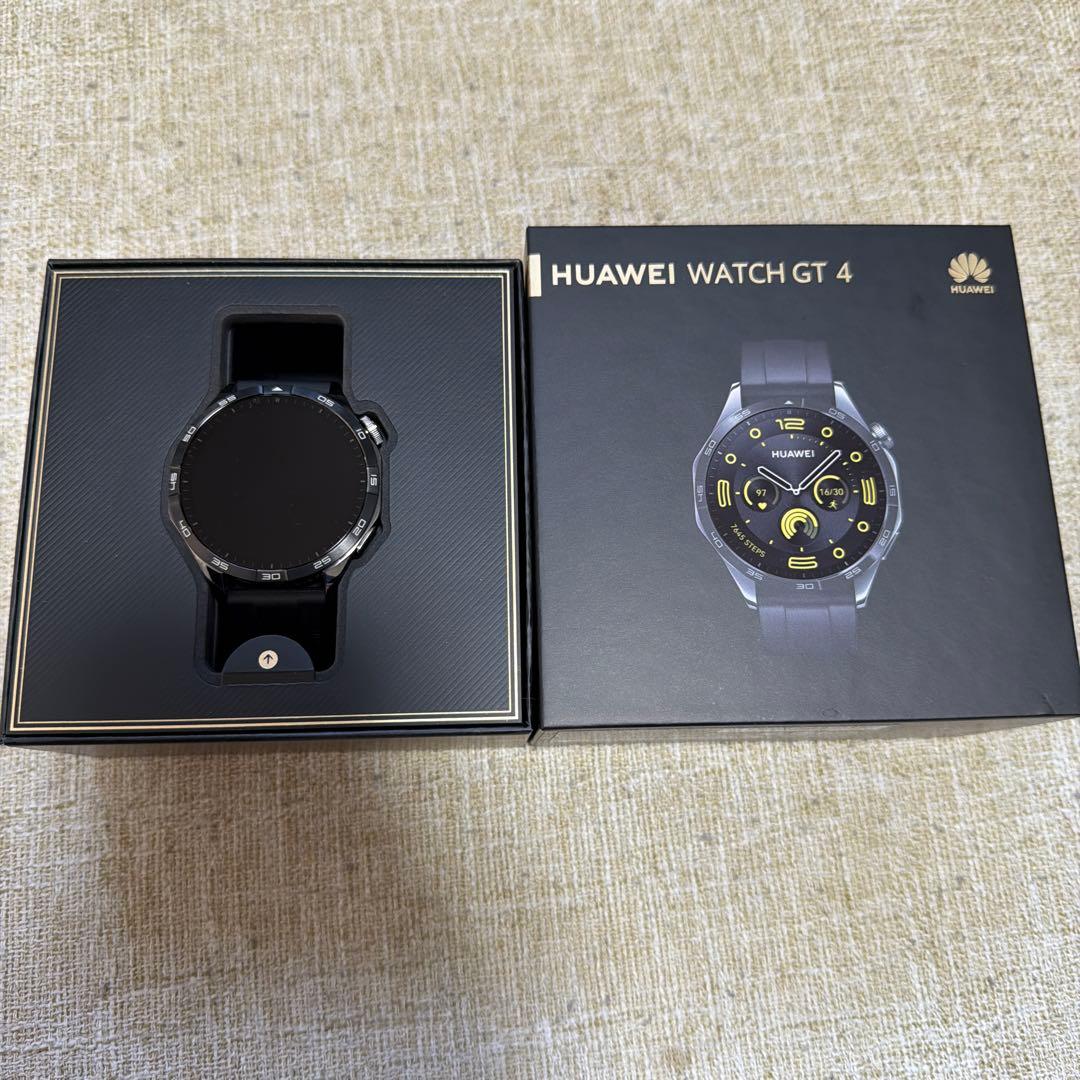 美品　HUAWEI WATCH GT 4 ブラック 本体