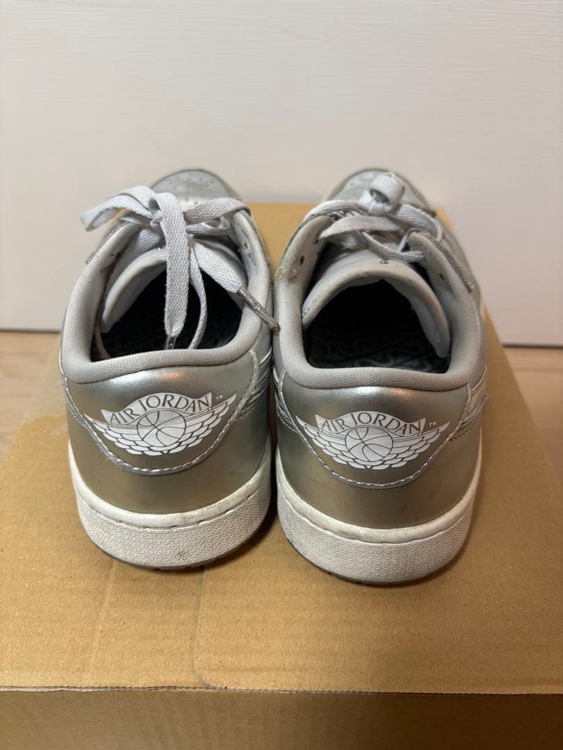 Nike Air Jordan 1 Low メタリックシルバー　aj1 ゴルフ