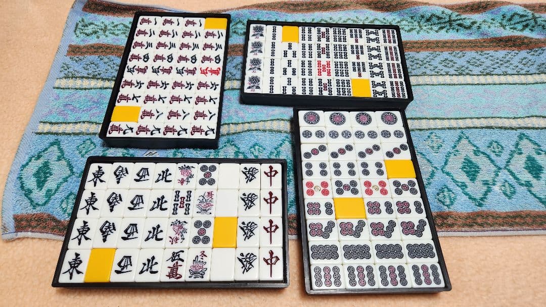 Lサイズ 特大 麻雀牌一式 マージャンパイ 麻雀一式 まーじゃんぱい Ｌサイズ