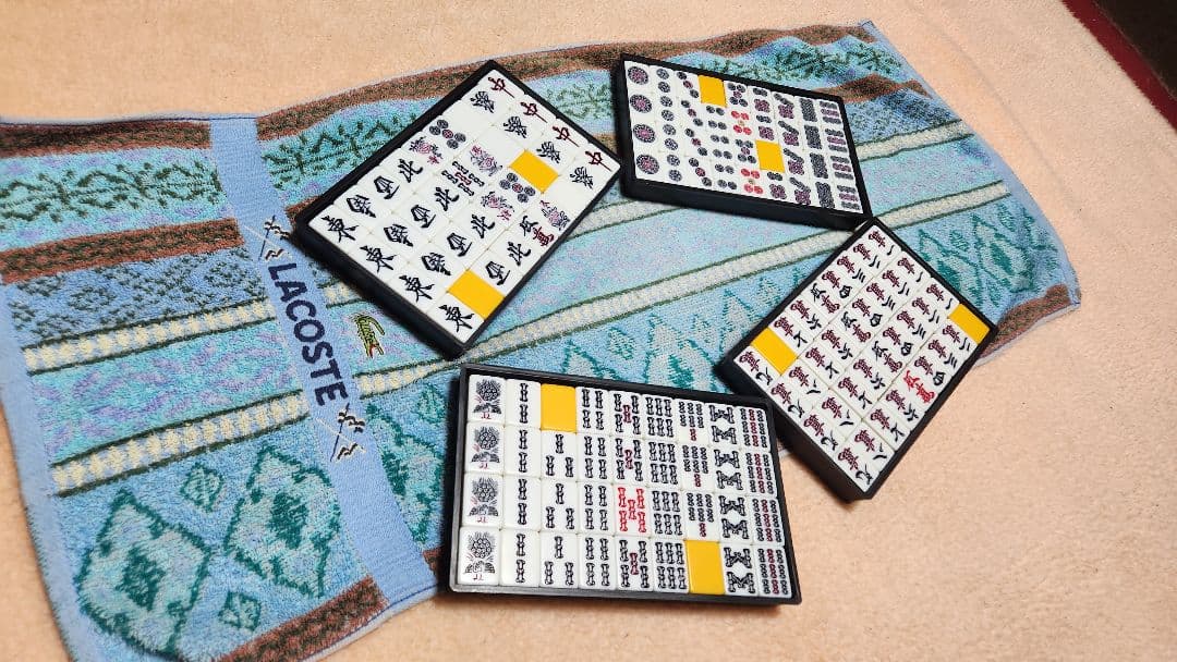 Lサイズ 特大 麻雀牌一式 マージャンパイ 麻雀一式 まーじゃんぱい Ｌサイズ