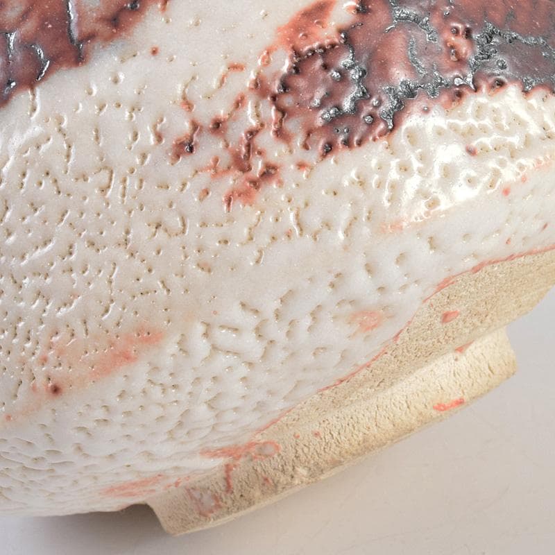 茶道具　人間国宝　荒川豊蔵作　絵志野　茶碗　銘二人静　鵬雲斎極め箱　MR9320