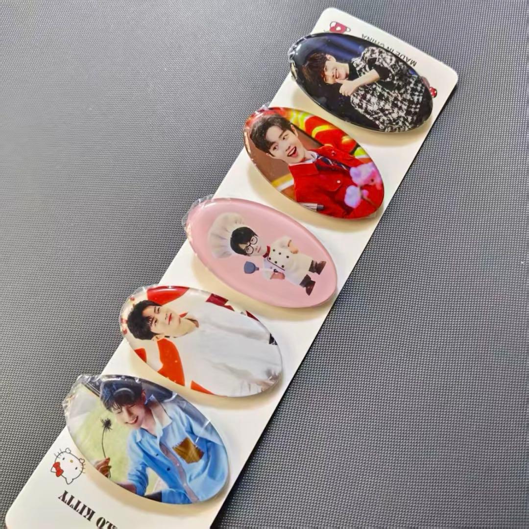 シャオジャン　肖战 レジンヘアピン5セット