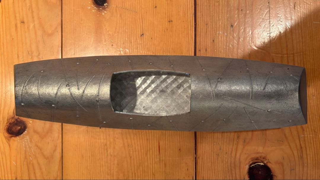 作家もの 錫製 花器 馬渡喜穂