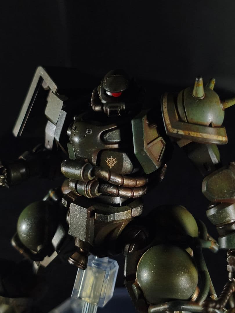 HG ザク(GQ) 全塗装完成品 ウェザリング仕上げ