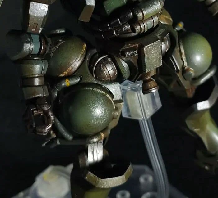 HG ザク(GQ) 全塗装完成品 ウェザリング仕上げ