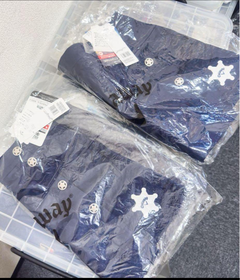 ３点お得セット【新品】キャロウェイ フリース セーター 赤 ハイネック 防寒