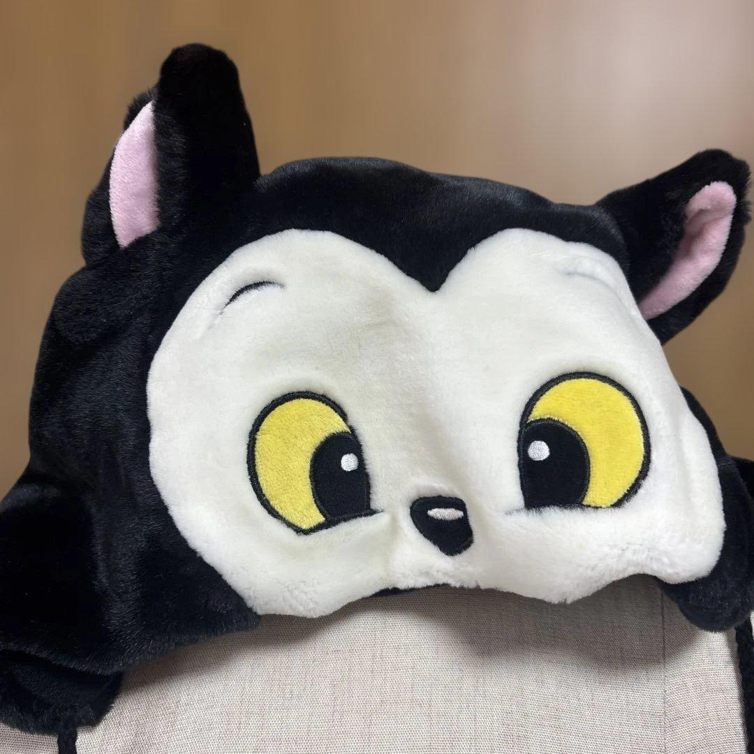 ディズニーリゾート　ファンキャップ　フィガロ　耳付き　ポンポン