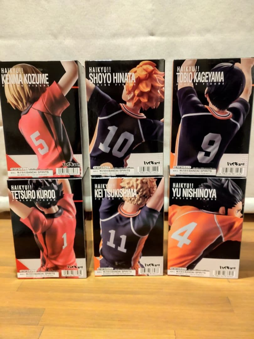 ハイキュー！！　ポージングフィギュア　日向　影山　月島　西谷　孤爪　黒尾