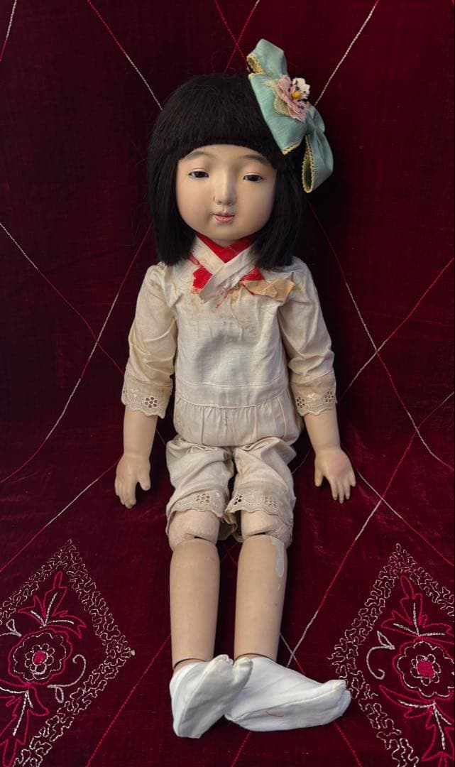 市松人形 樫村瑞観 自由人形 日本人形 和人形 ビスクドール アンティーク