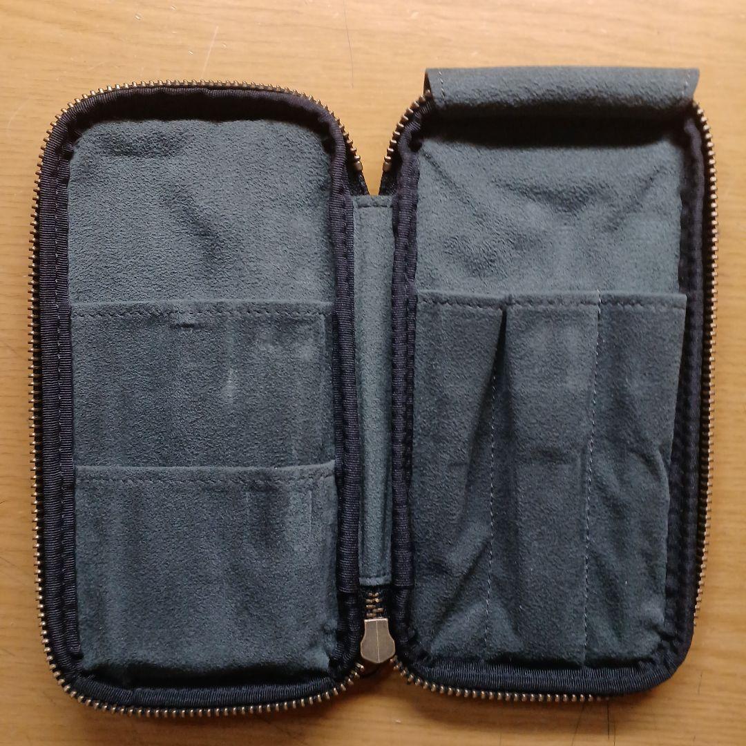 &Liebe ブラック 筆箱 ジッパー式