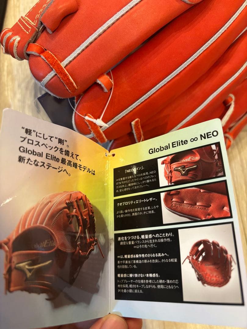定価58,300 グローバルエリート NEO 硬式投手用 サイズ11 右投