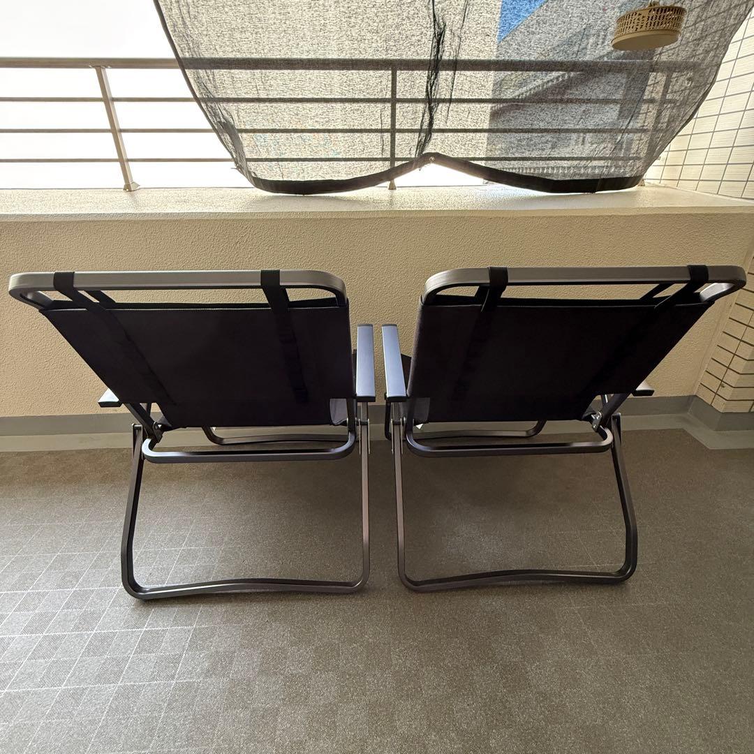 ゼインアーツ　レードチェア　ブラック 2脚セット