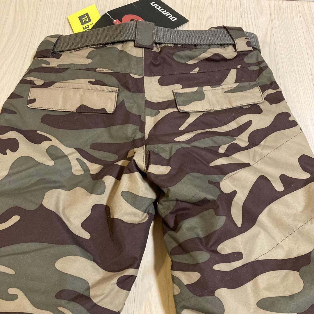 【新品未使用】Burton キッズ スノーボードパンツ XS 迷彩DRYRIDE