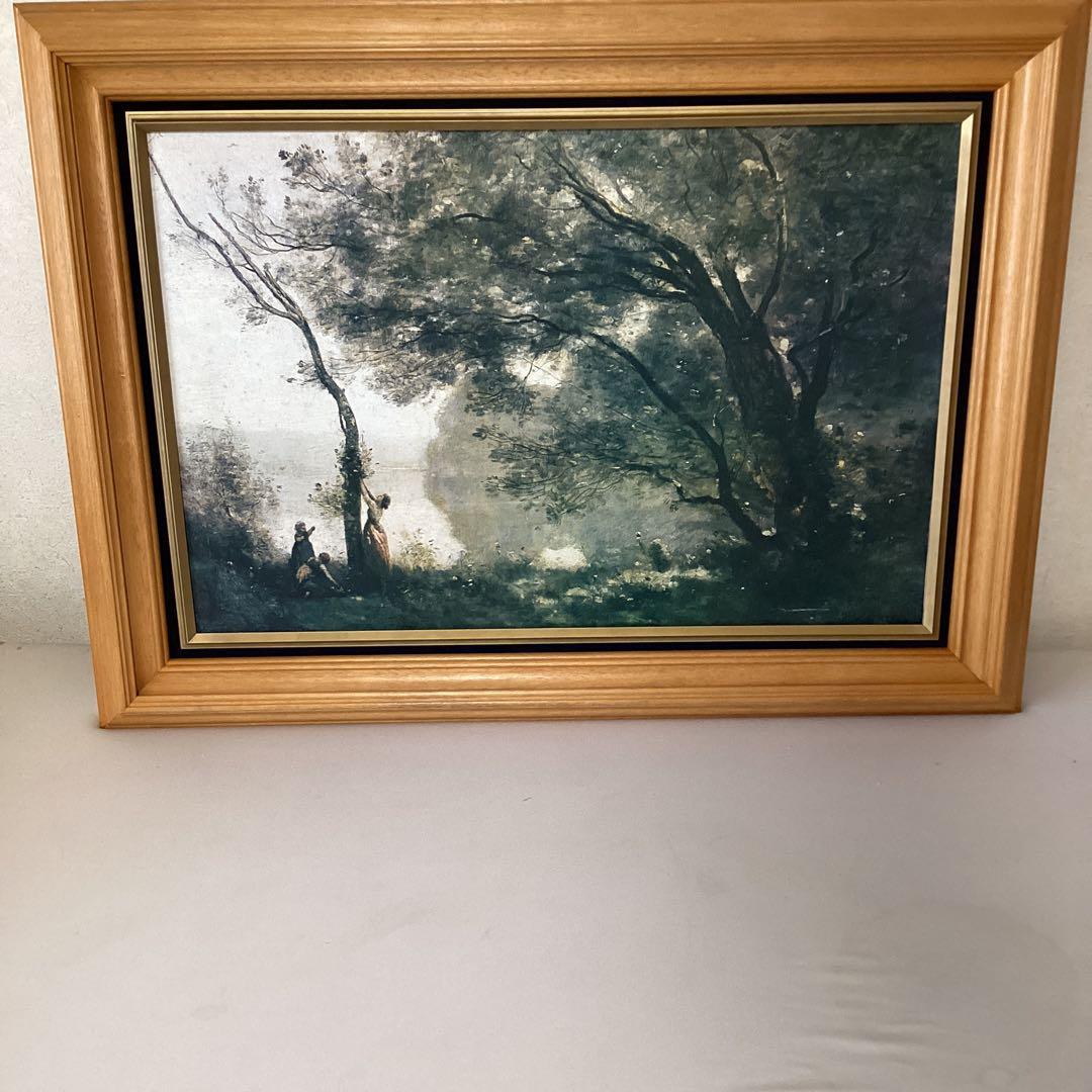 ジャン=バテクストカミーユ・コロー【モルト　フォンテーヌの追憶】プリハード複製画