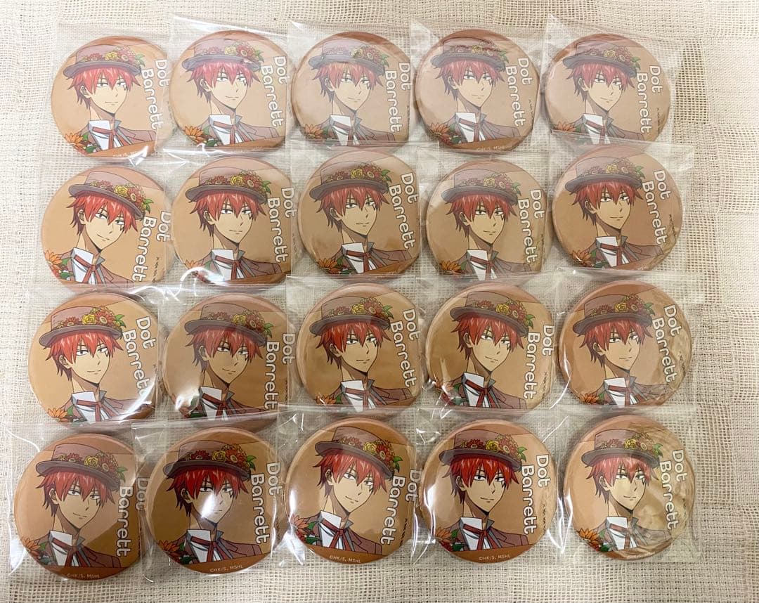 マッシュル ドット・バレット Flower 缶バッジ 20点セット まとめ売り