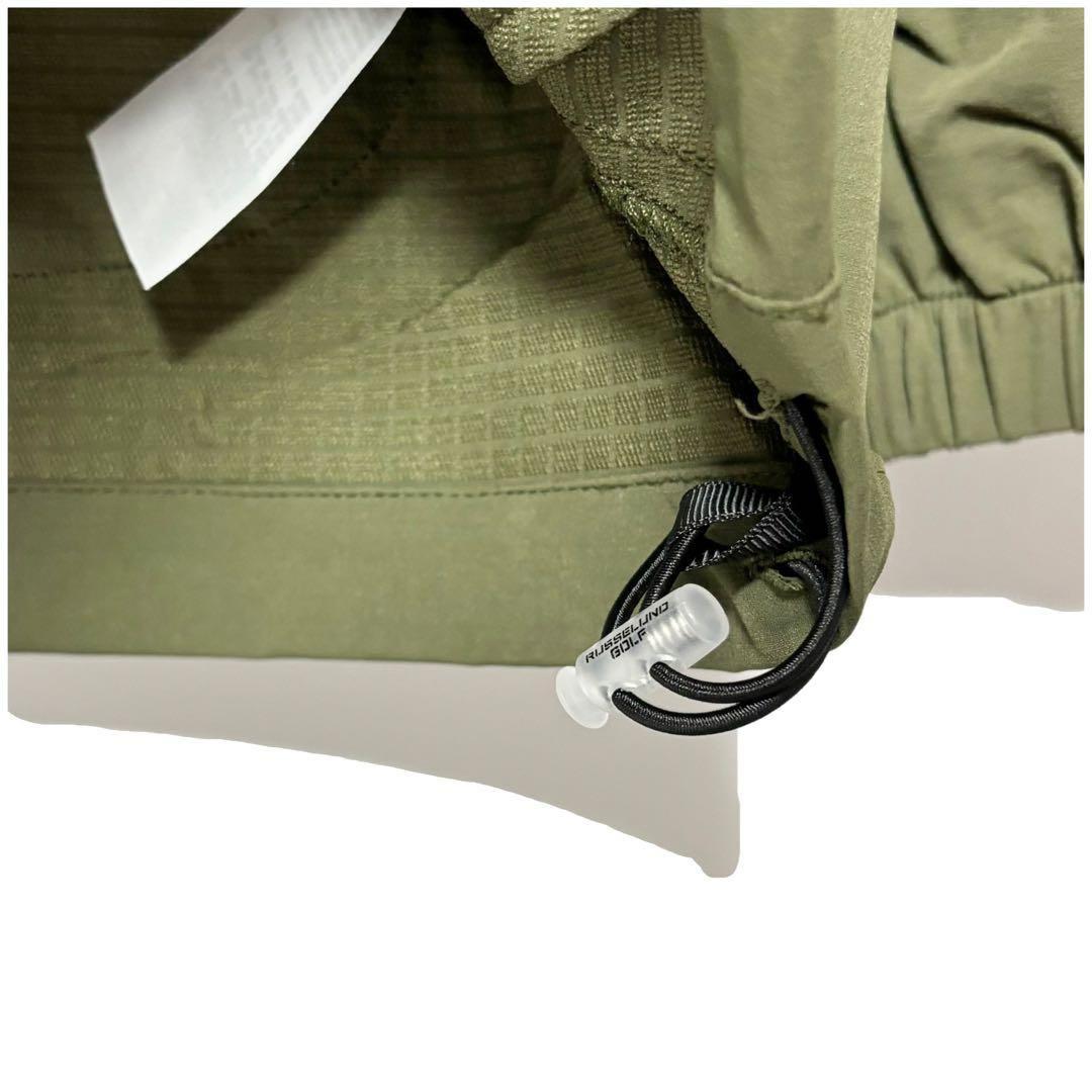 新品 ラッセルノ ゴルフ ハーフジップ プルオーバー ブルゾン カーキ L 5