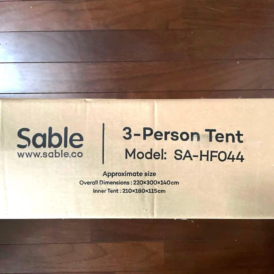 テント Sable 3Person Tent Model SAHF044