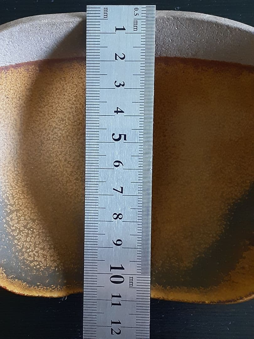 客家窯 清水 知秀作 陶器の楕円形皿 2点セット