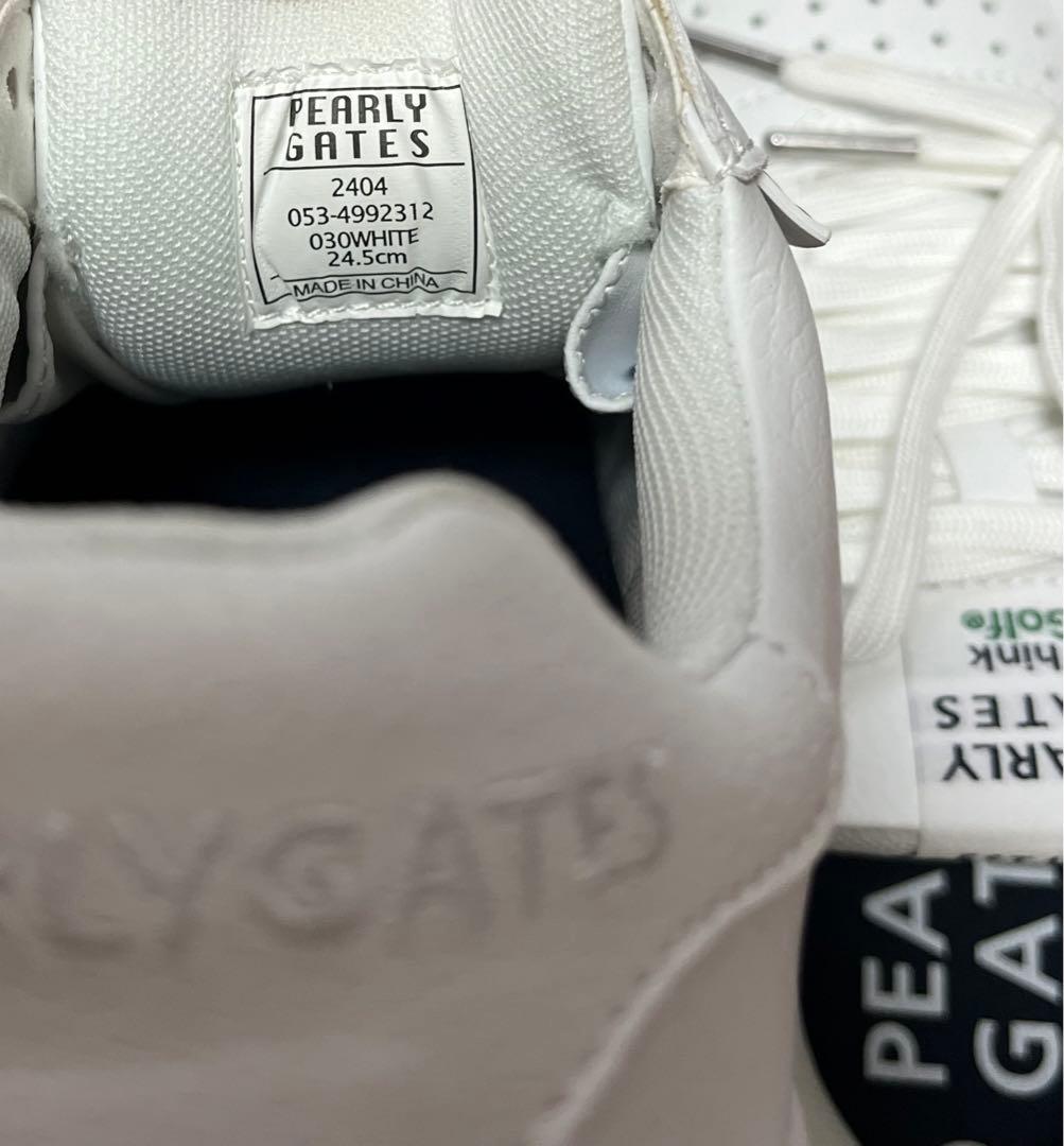 PEARLY GATES Think Golf ホワイト ゴルフシューズ