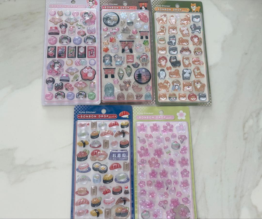 【正規品】和柄ボンボンドロップ6枚セット