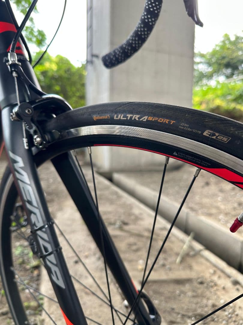 MERIDA ロードバイク ブラック/レッド 700C