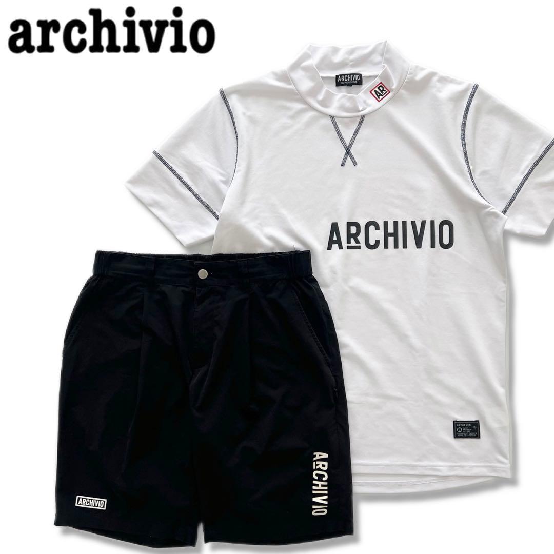 ARCHIVIO アルチビオ セットアップ　メンズ　ゴルフ　シャツ　ハーフパンツ