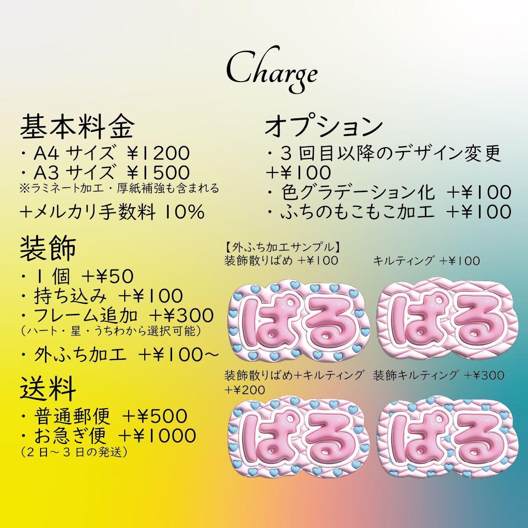 ぷっくり風 ネームボード オーダー ページ 推し活 グッズ