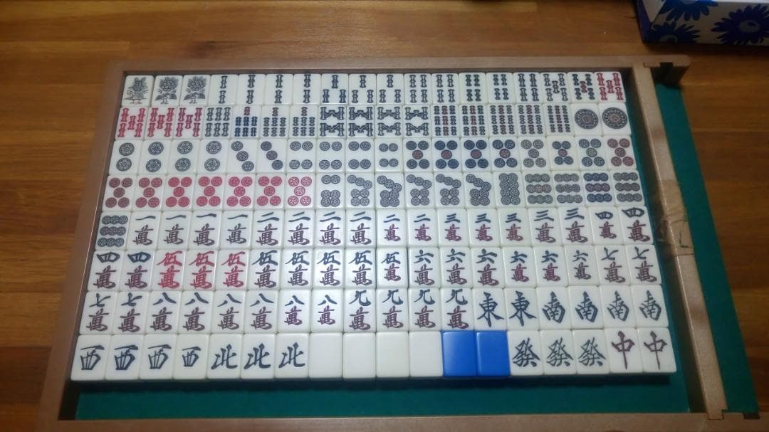 雀夢Ａ型、雀酔、雀華　青・黄色 272牌　セット　中古　全自動麻雀卓　麻雀牌