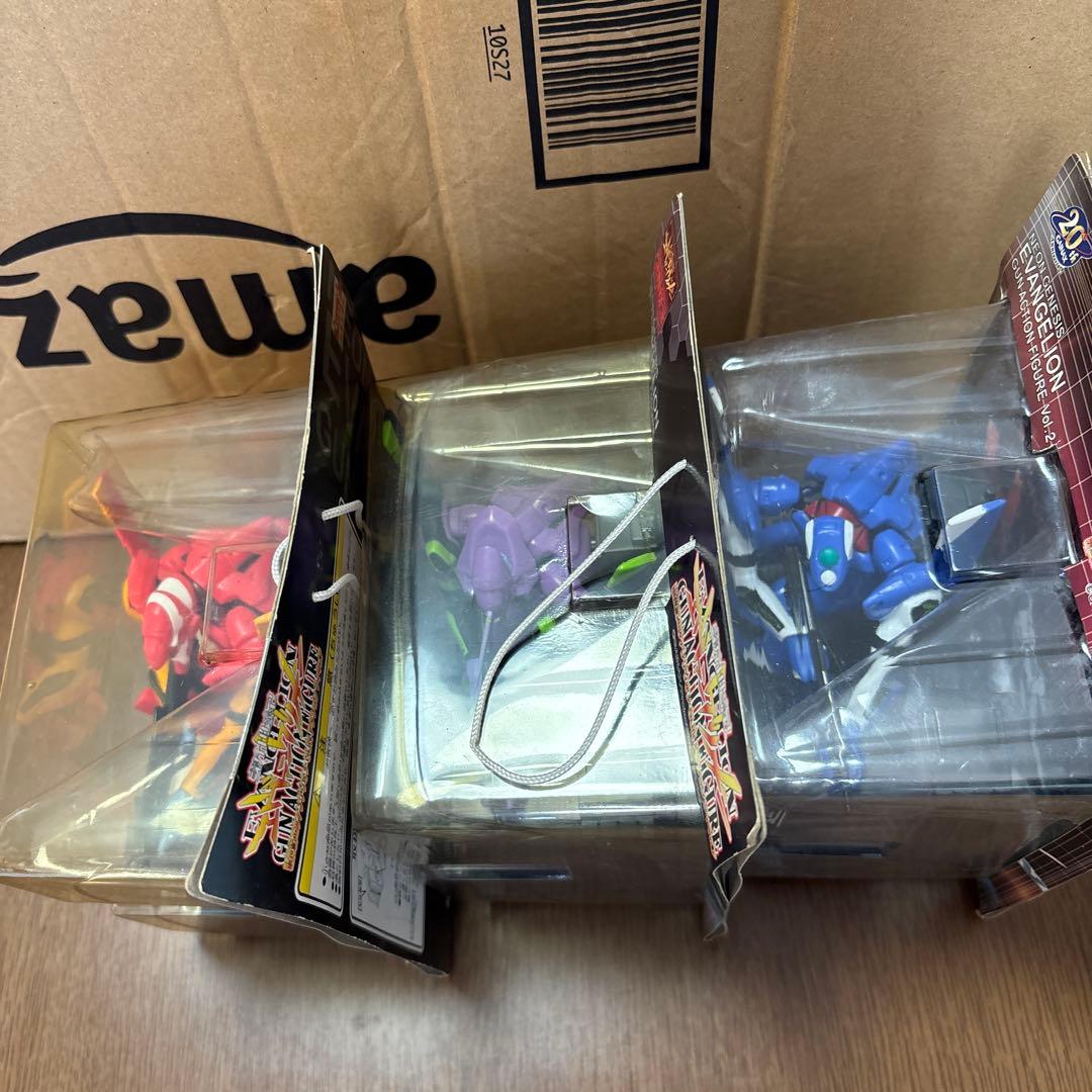 エヴァンゲリオン ガンアクション フィギュア 初号機 二号機 零号機 3体セット