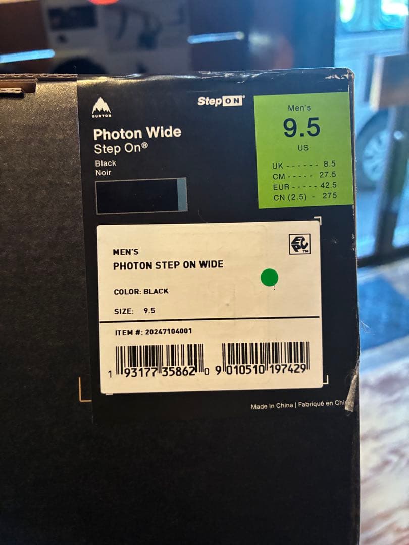Burton ステップオンワイドフォトン 9.5 バートン