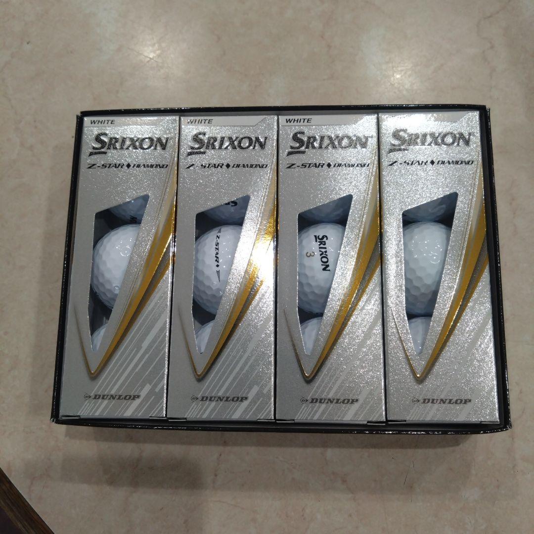 Srixon Z-STAR DIAMONDホワイト1ダースとZ-STAR1ダース