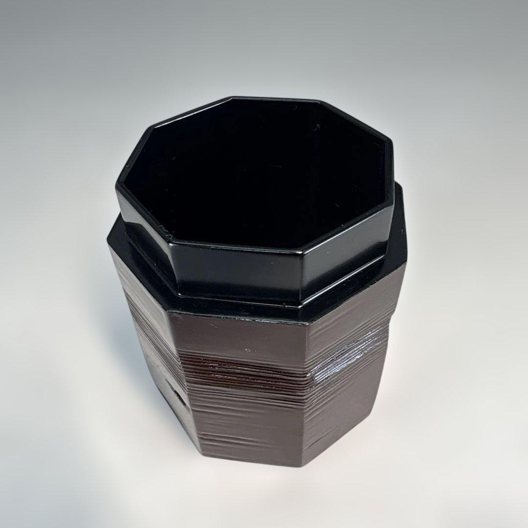 【中古品】茶道具　不賢斎造　八角茶器　国宝待庵古材を以て　武田士延書付（共箱）