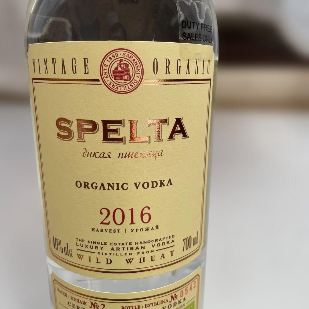 SPELTA ロシア オーガニックウォッカ 2016 700ml