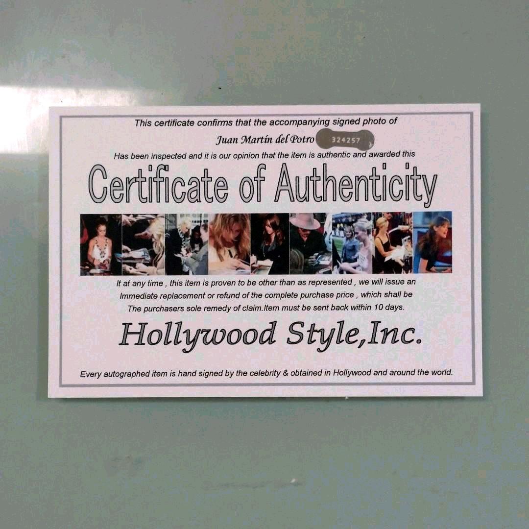 セール中…ファン・マルティン・デル・ポトロ直筆サイン入り写真…プロテニスプレーヤ