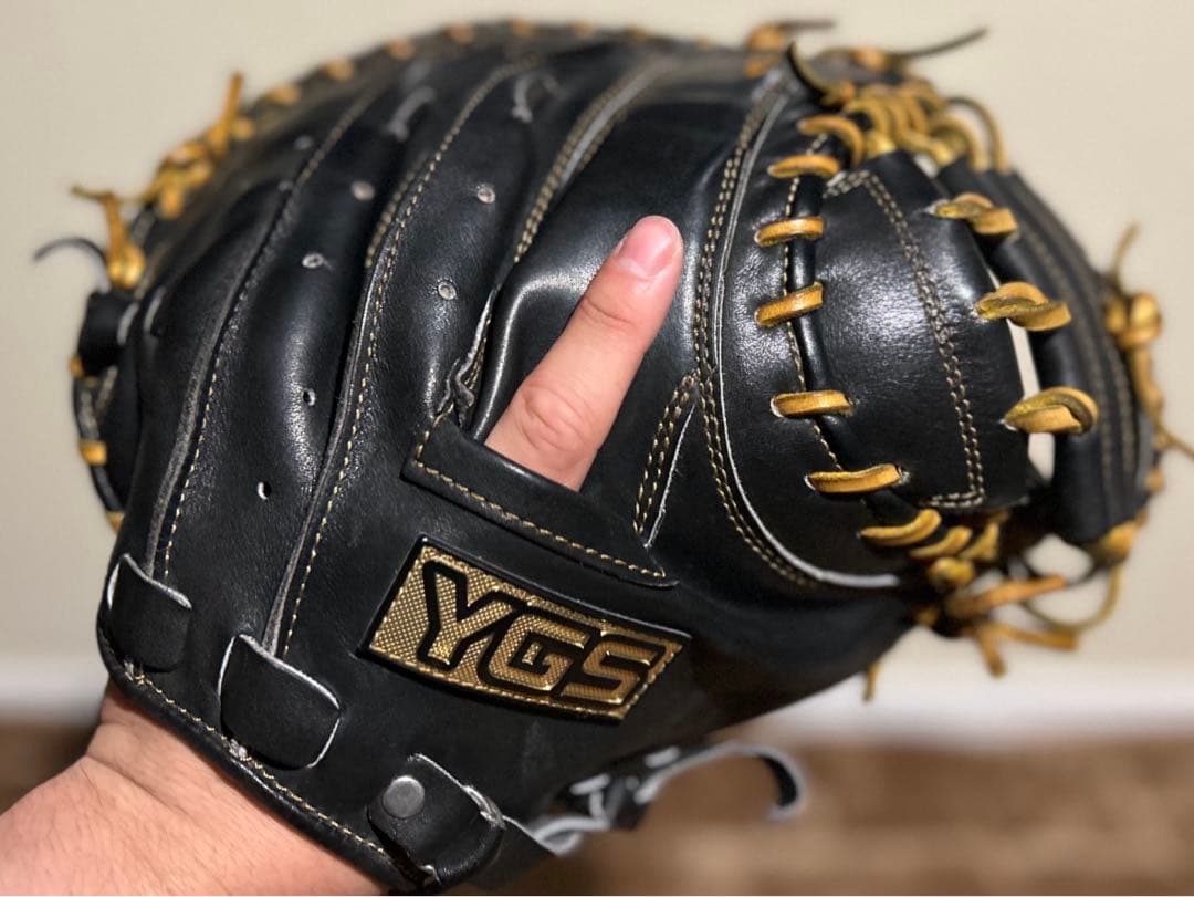 【極上品】YGS 812V 硬式用 キャッチャーミット TGレザー