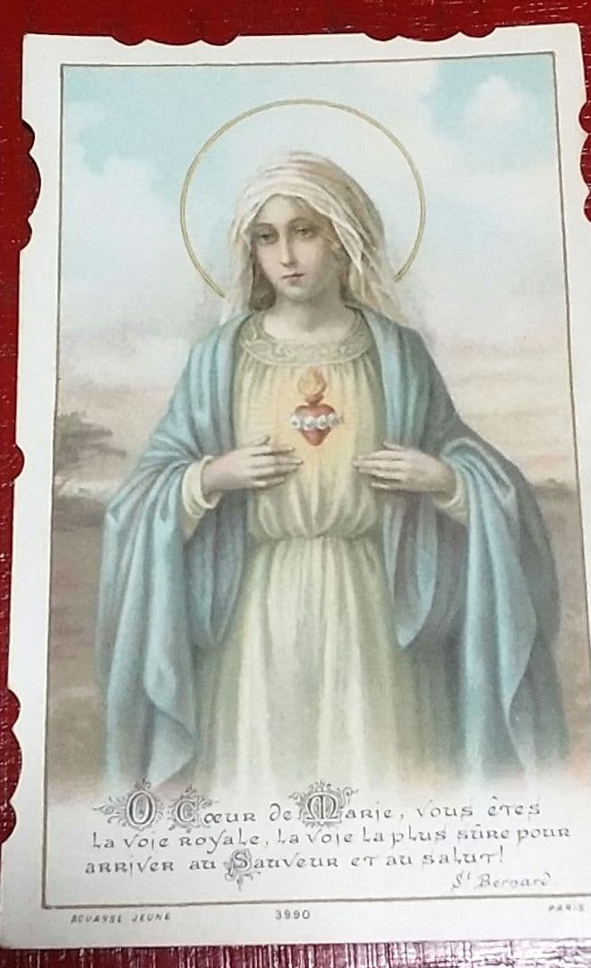 ❀フランスアンティーク　美しい リボントップ ミニ フォトフレーム♪布・カード付