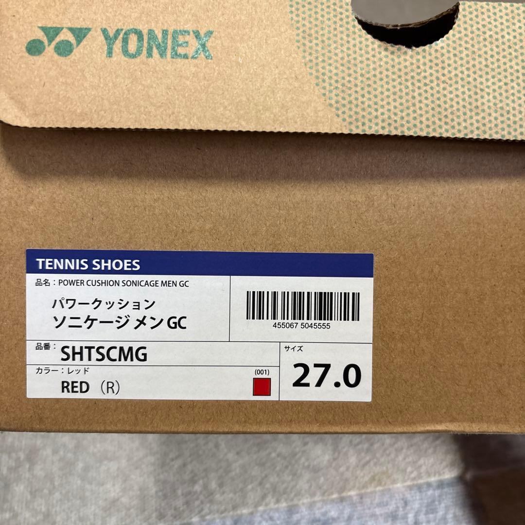 YONEX パワークッションソニケージ メンズ GC 27.0cm レッド