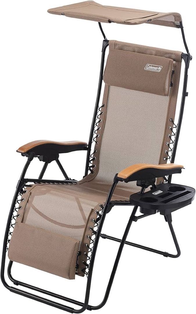 Coleman 日よけ付きリクライニングチェア