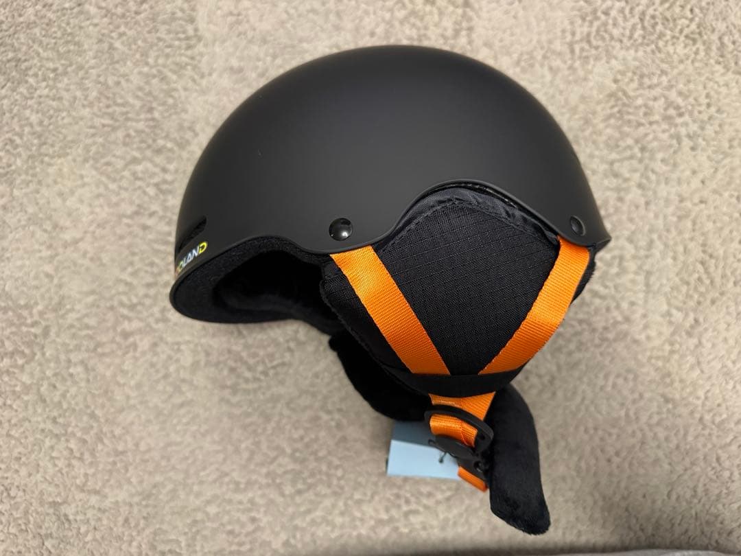 Odoland 子供用スキースノボヘルメット ゴーグル付きXSサイズ ブラック