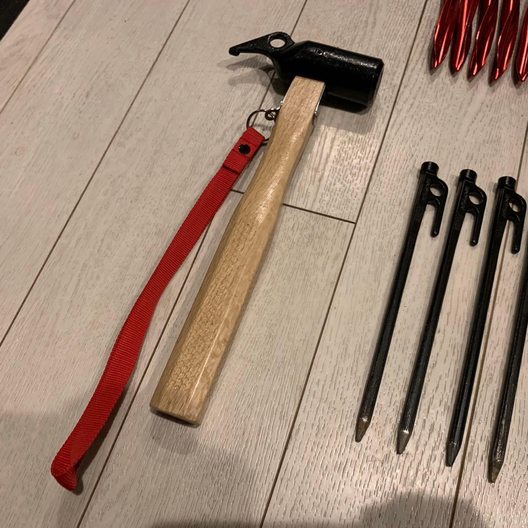 セット】スノーピーク　ペグハンマー　ソリッドステーク　MSR サイクロンステイク