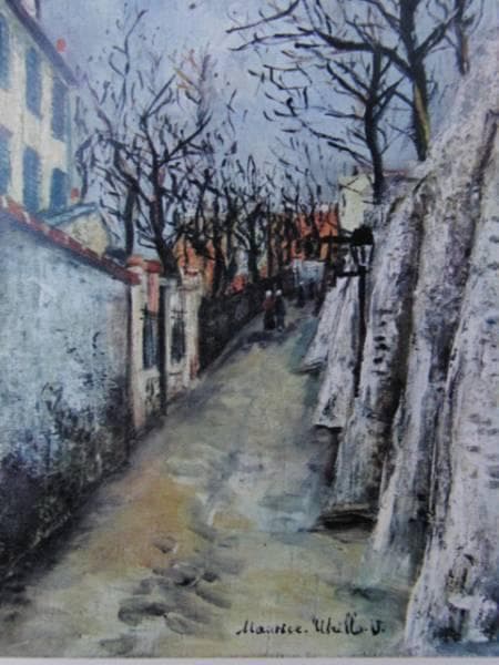 ユトリロ、希少・限定画版、版上サイン入り、新品額付、Nｏ452