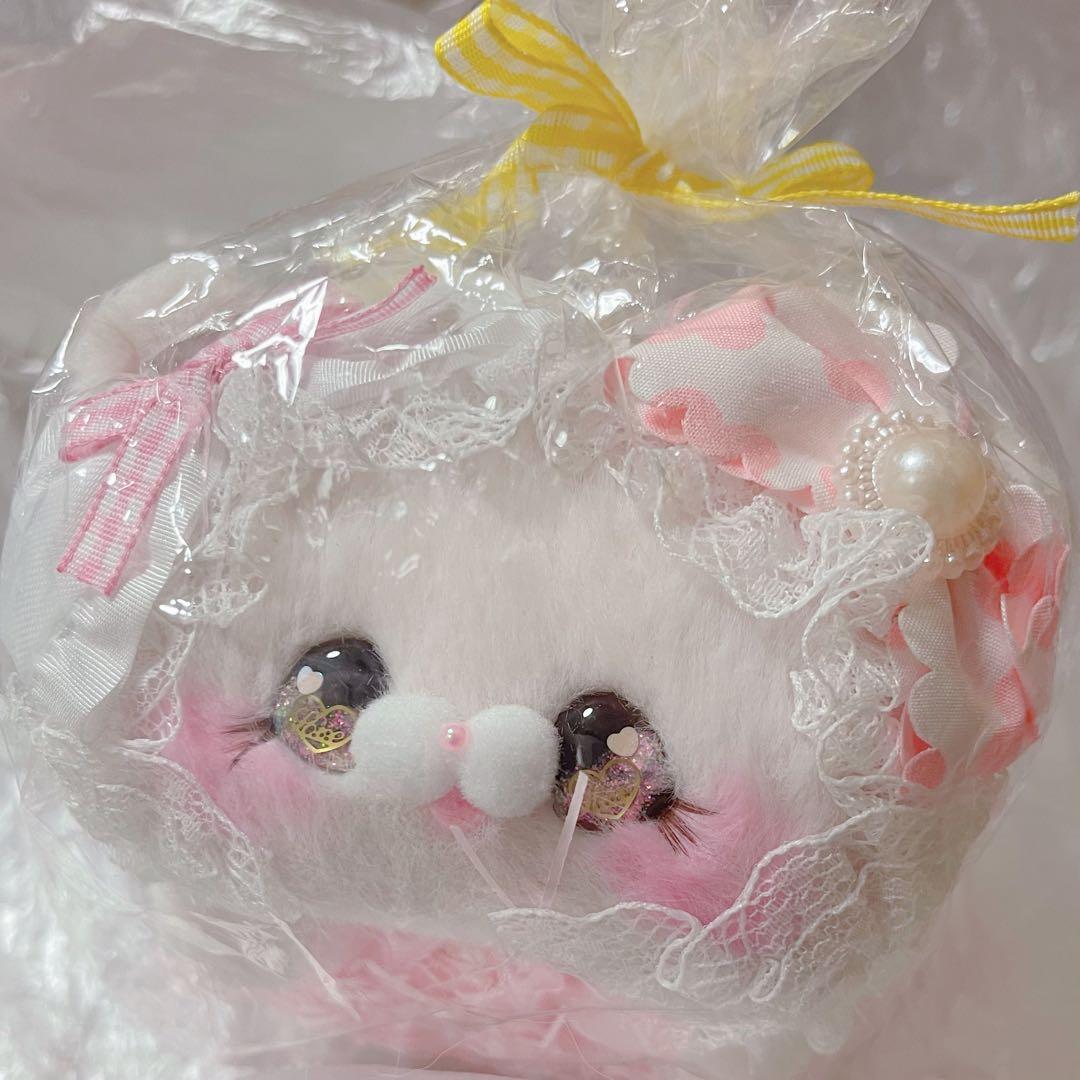 サンリオ pream 作家 フェルト テディベア ハンドメンド ぬいぐるみ ねこ