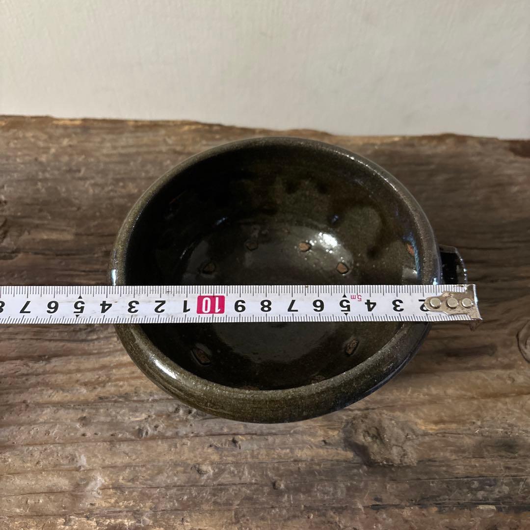 古い平清水片口　酒器　アンティーク　骨董　黒釉　 古美術　白洲正子　検:李朝