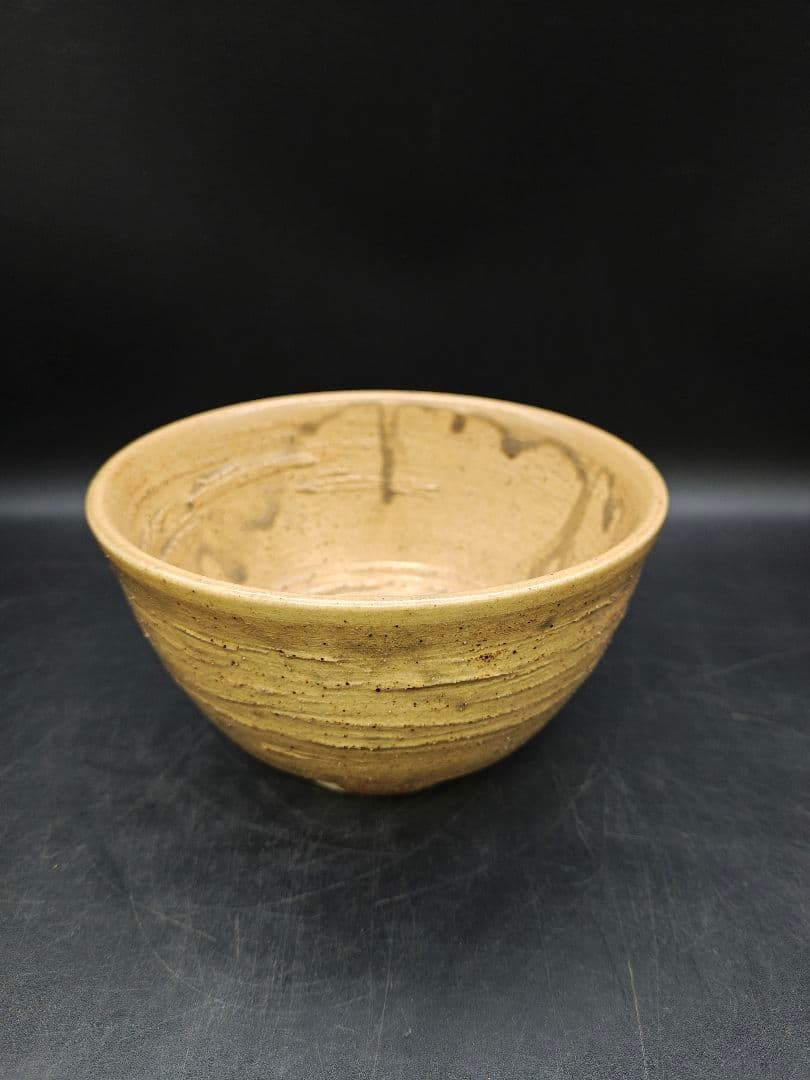 三朝焼　伊羅保茶碗　落款　在銘　抹茶碗　共箱