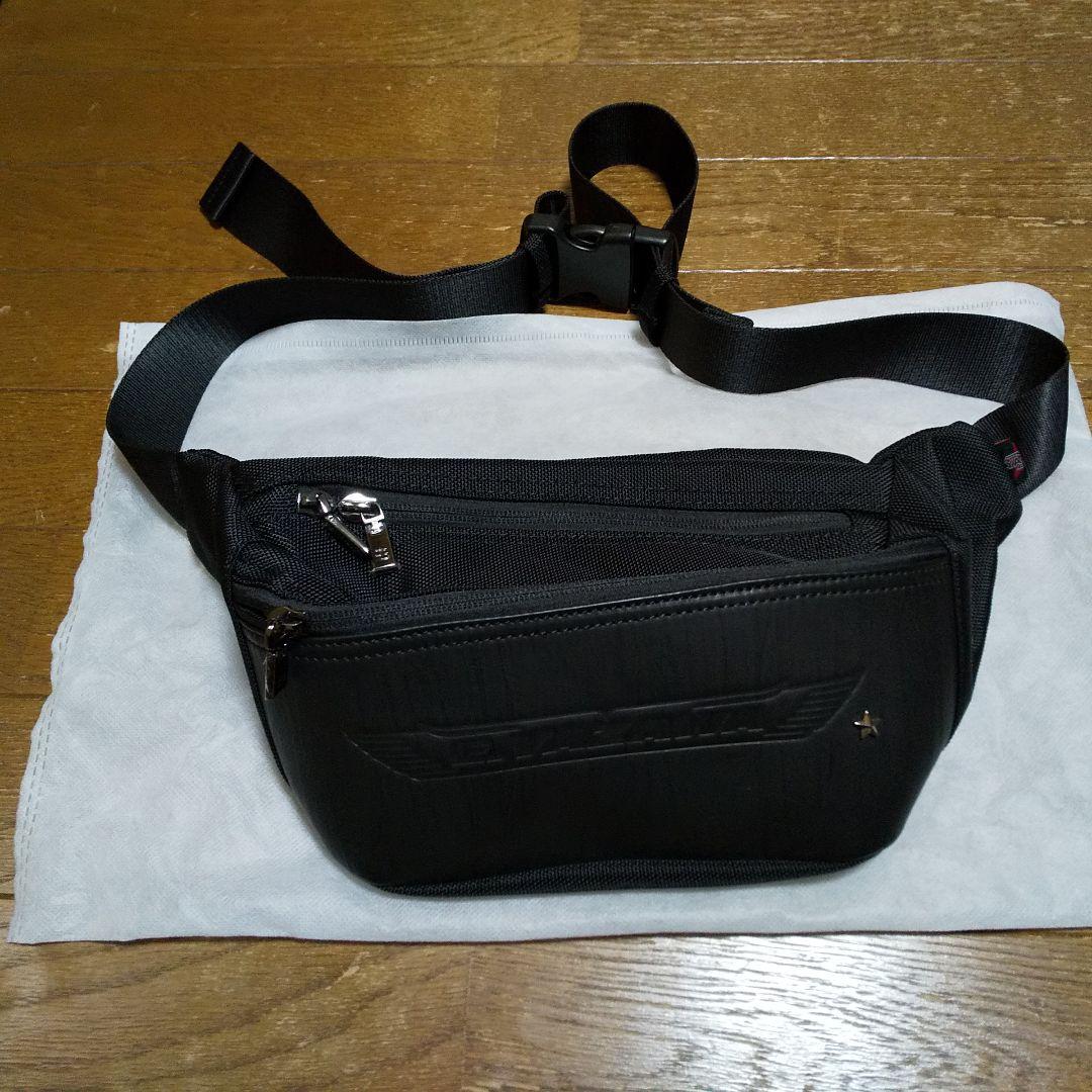 矢沢永吉様、羽ロゴウエストポーチ ブラック、未使用です。