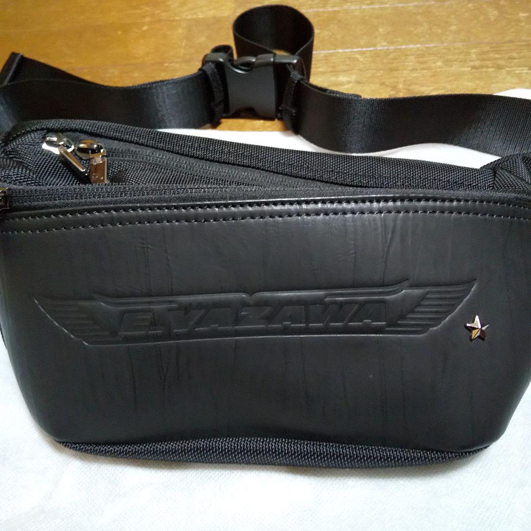 矢沢永吉様、羽ロゴウエストポーチ ブラック、未使用です。