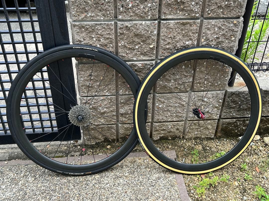 注意あり チューブラー カーボンホイール TNI 11速